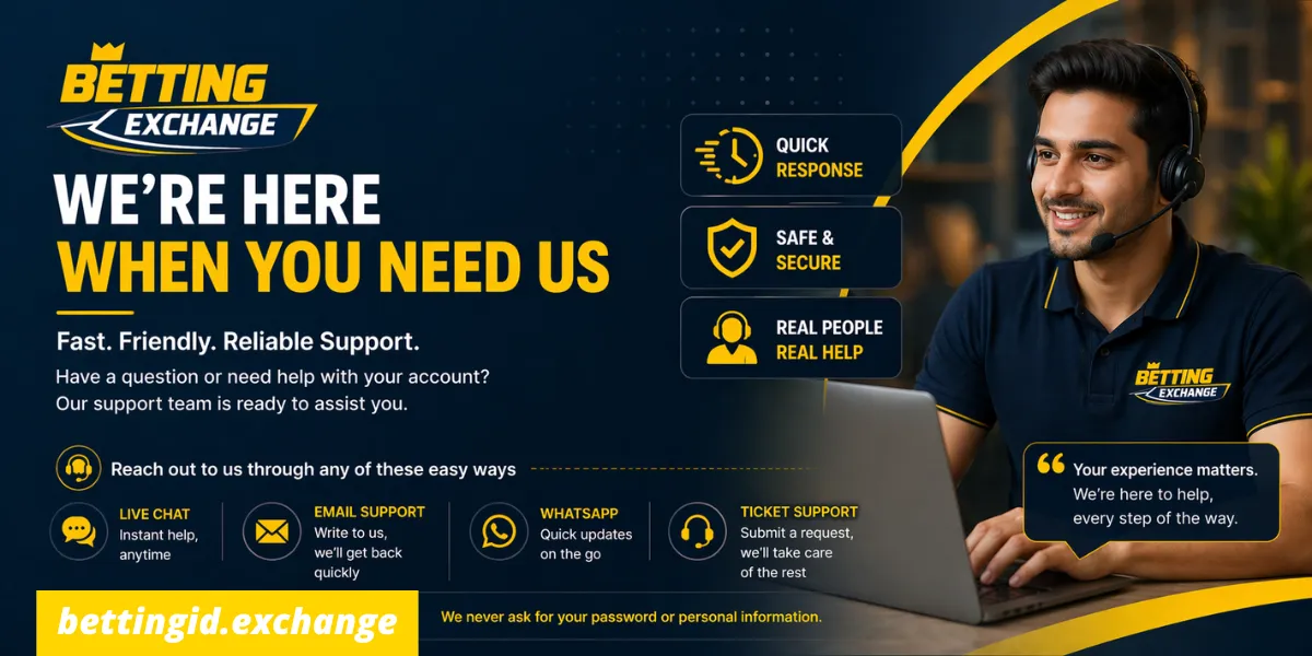 Betting Exchange Customer Care Banner