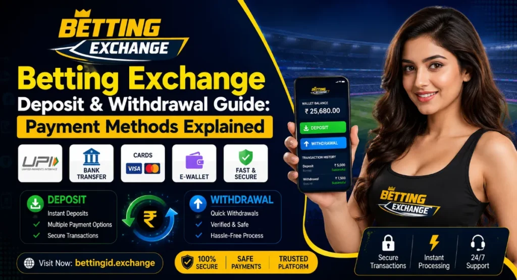 Betting Exchange Deposit & Withdrawal